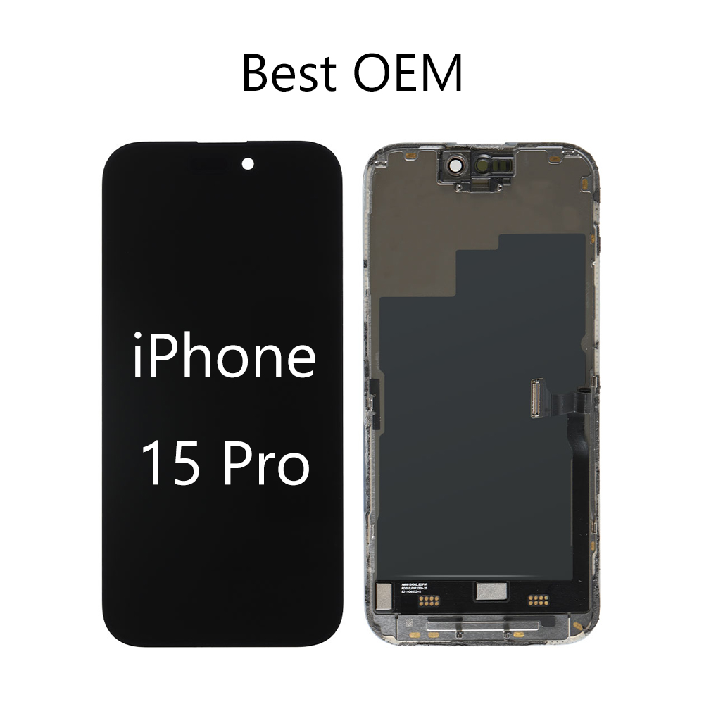 OLED Screen for iPhone 15 Pro 6.1", Best OEM, Black